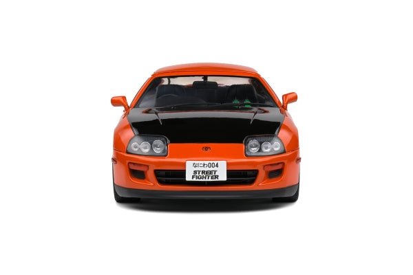Solido Toyota Supra MK4 A80 Streetfighter - 1993 - Orange Diecast Car 1/18
