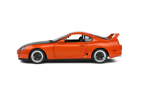 Solido Toyota Supra MK4 A80 Streetfighter - 1993 - Orange Diecast Car 1/18