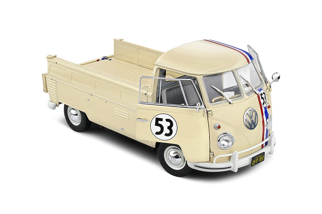 Solido VOLKSWAGEN T1 PICK UP RACER 53 - 1950 - Beige Diecast Model 1/18