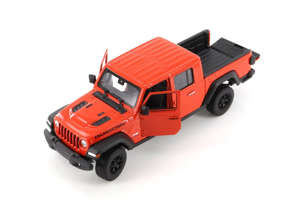 Welly 2020 Jeep Gladiator Pickup orange diecast car 1/24 scale