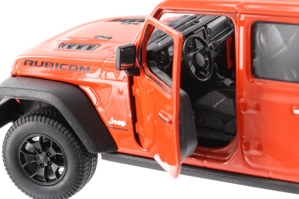 Welly 2020 Jeep Gladiator Pickup orange diecast car 1/24 scale
