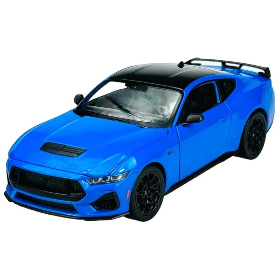 Welly 2024 Ford Mustang GT Blue diecast car 1/24 scale