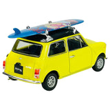 Welly MINI COOPER 1300 (With Surfboard) yellow diecast car 1/24 scale