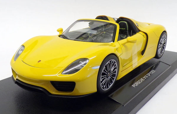 Welly Porsche 918 spyder yellow diecast car 1/24 scale