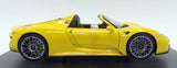 Welly Porsche 918 spyder yellow diecast car 1/24 scale
