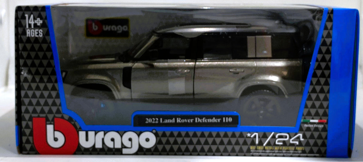 thumbnail image 2 of Bburago 2022 Land Rover Defender 110 Grafitowy 1:24 21101 - Bburago | Sklep 2 of 14