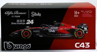 Bburago F1- ALFA ROMEO - F1  2023 C43 TEAM ORLEN RACING GP 2023 Zhou Guanyu 1/43