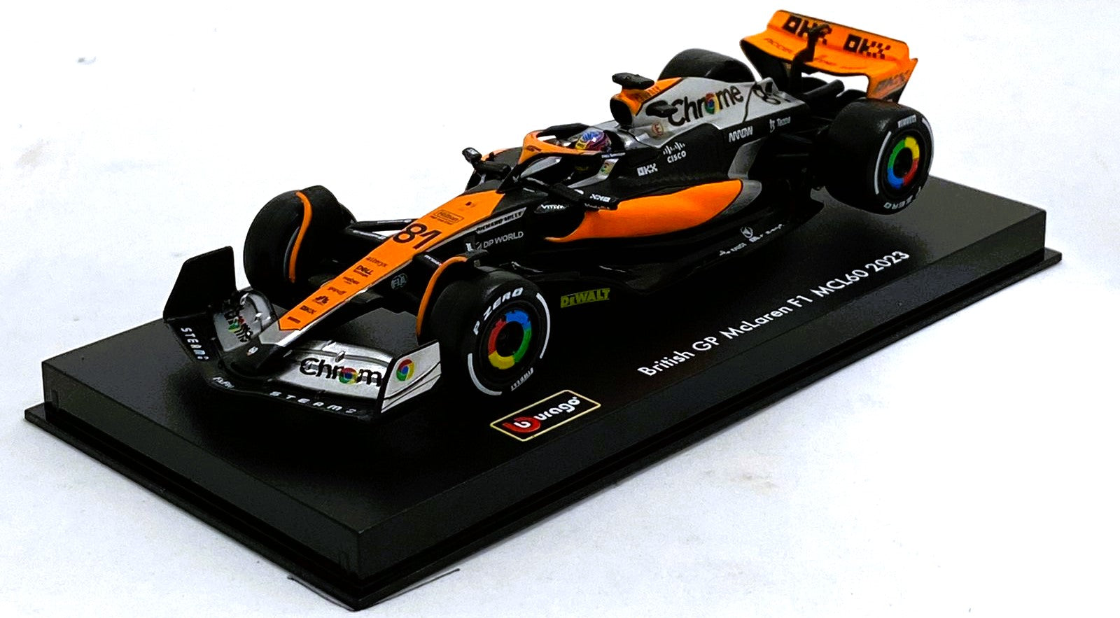 Bburago F1- MCLAREN F1 MCL 60 With Driver Figure 2023 #81 1/43