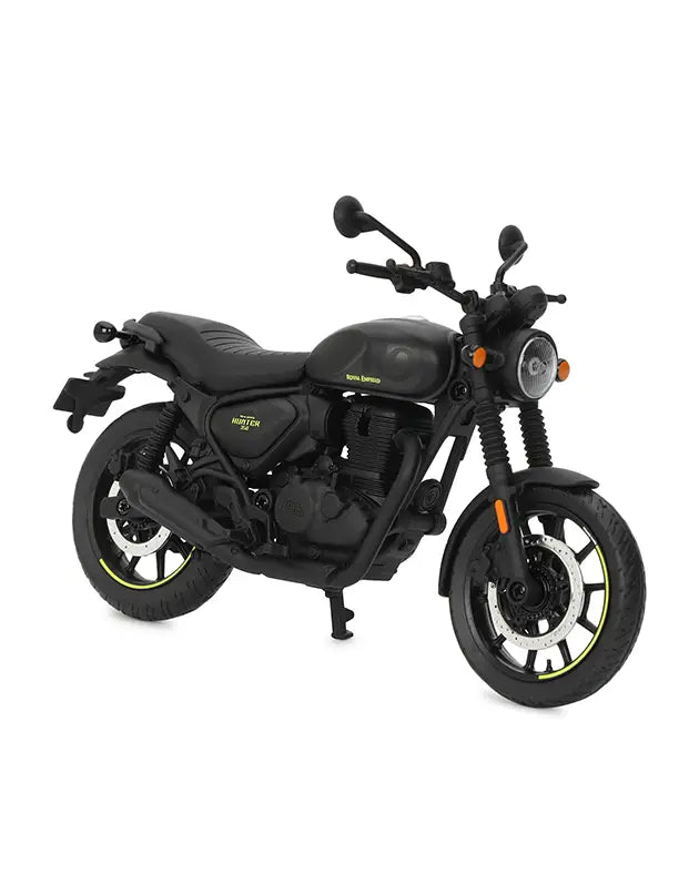 Royal Enfield Hunter 350 Graphite Grey Metal Diecast Bike scale 1/12 by Maisto