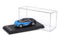 Bburago Bugatti Chiron Blue 1/64 Scale Model diecast car with display case