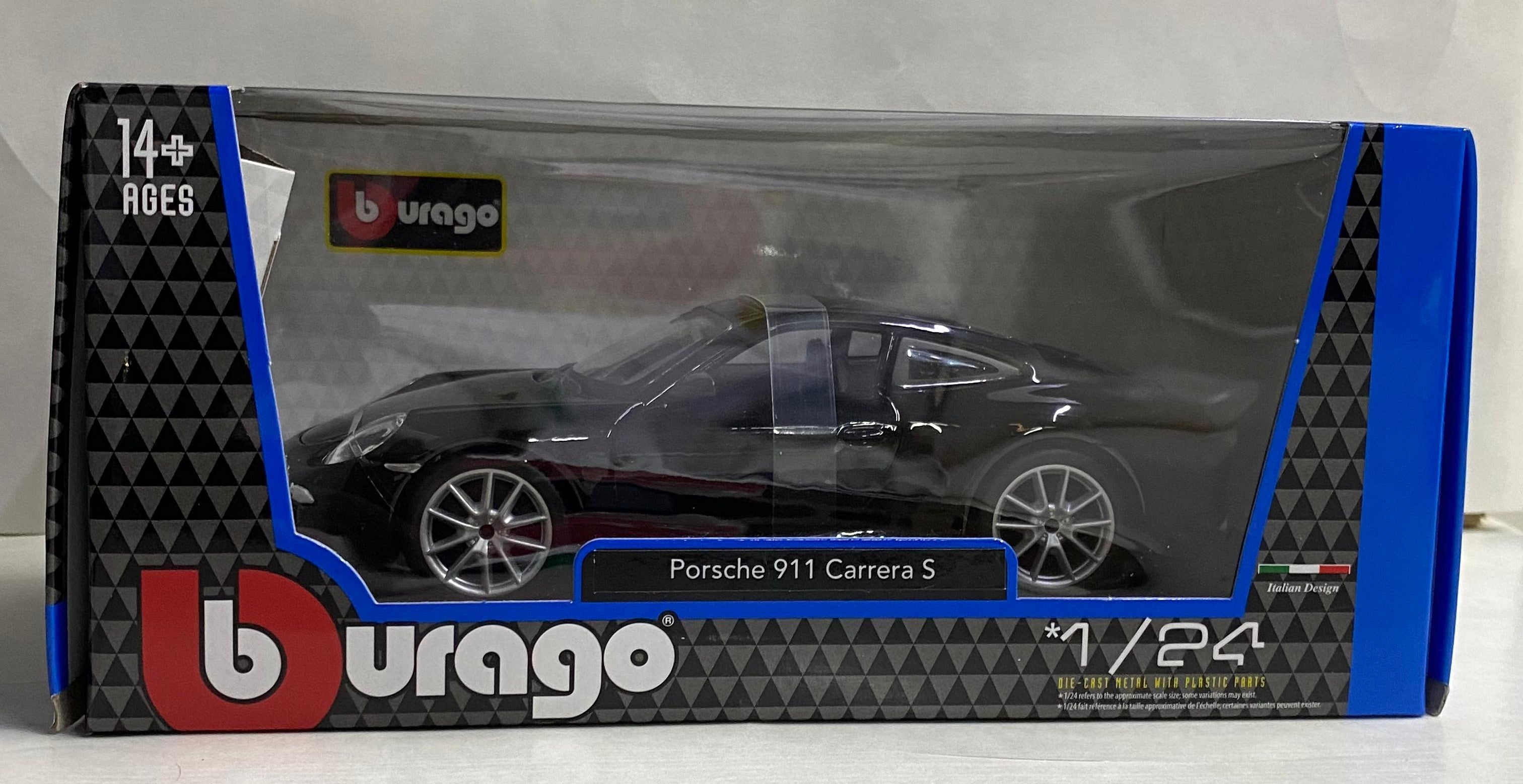 Bburago Porsche 911 Carrera black color diecast scale model car 1/24