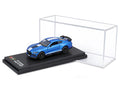 Bburago 2020 Shelby Mustang GT500 blue 1/64 Scale Model diecast car with display case