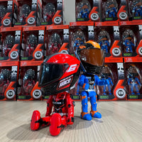 Metal Diecast Miniature Biker Blue
