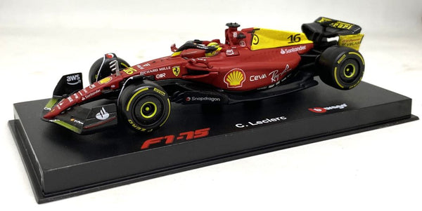 Bburago 2022 Ferrari F1-75  Italian GP Racing Team #16 Stander C Leclerc car 1/43