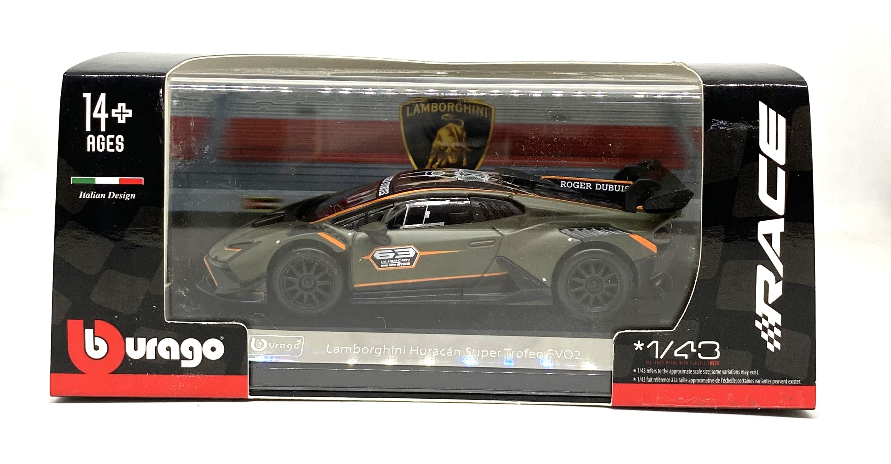 Bburago Lamborghini Huracan Super Trofeo EVO2 Diecast Miniature car 1/43 scale