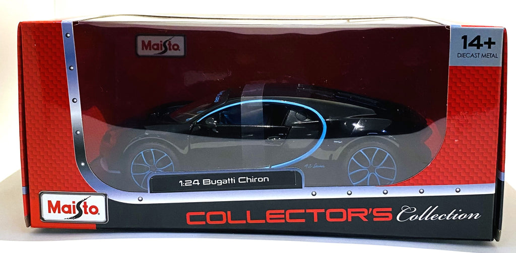 Maisto Bugatti Chiron 1/24 Blue Black