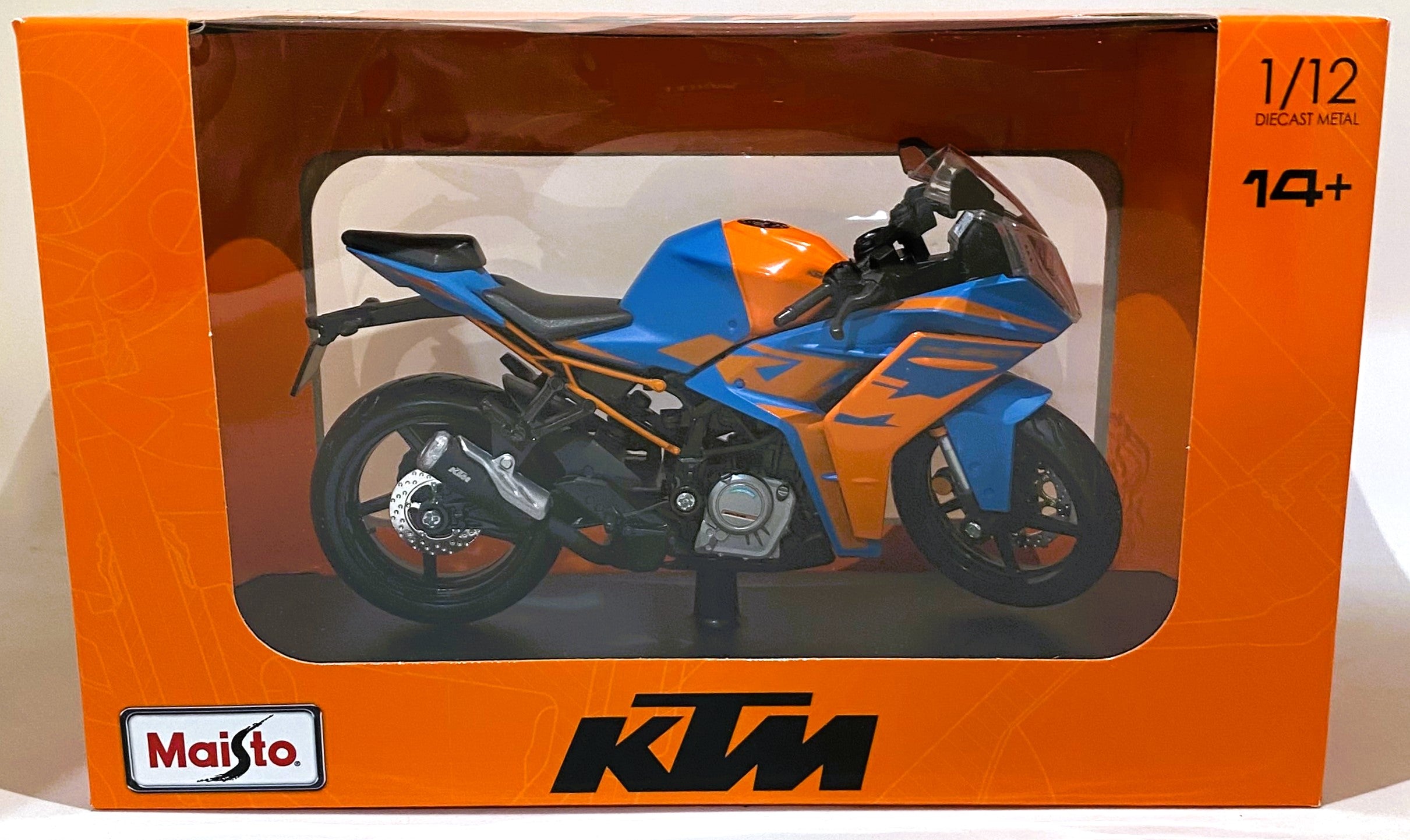 Maisto 2022 KTM RC 390 Bike Diecast model 1/12 Blue
