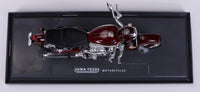 Jawa Classic 300 Maroon Chrome version of Jawa Yezdi bikes scale miniature model bike
