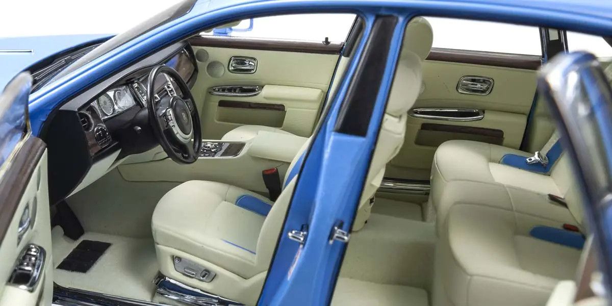 Kyosho Rolls Royce Ghost car model Blue 1/18