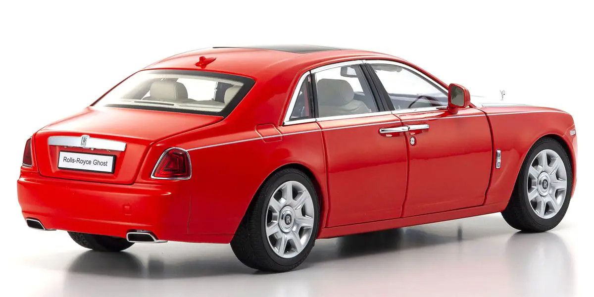 Kyosho Rolls Royce Ghost car model Red Silver 1/18