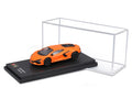 Bburago Lamborghini Revuelto orange 1/64 Scale Model diecast car with display case