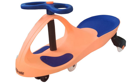 Brunte Kids Rideon Swing Car Magic car with LED wheels Peach Blue