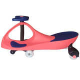 Brunte Kids Rideon Swing Car Magic car with LED wheels Pink blue