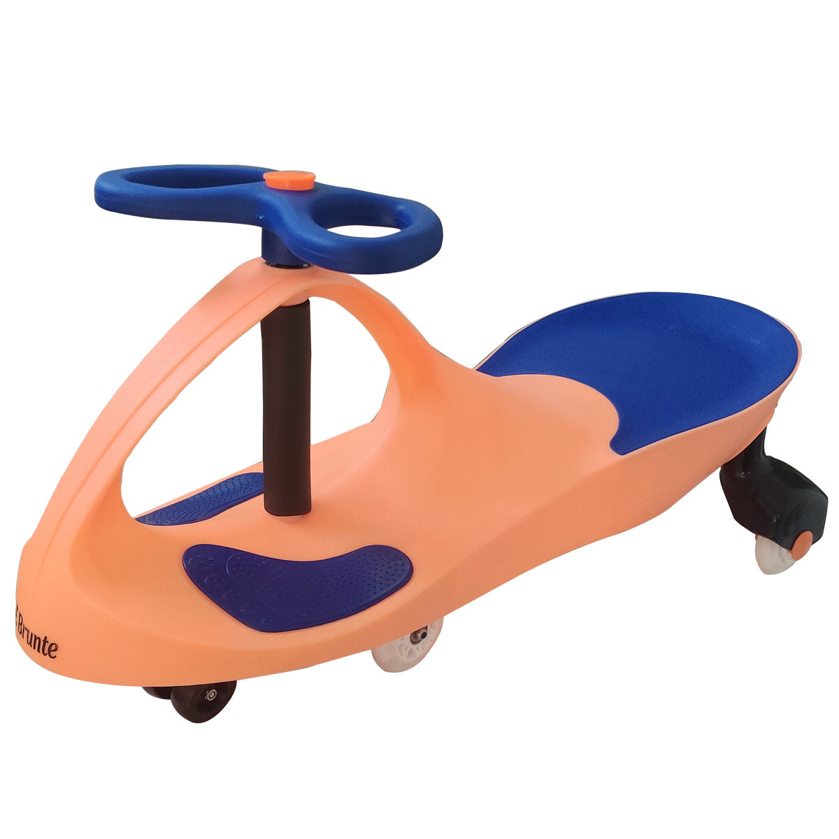Brunte Kids Rideon Swing Car Magic car with LED wheels Peach Blue