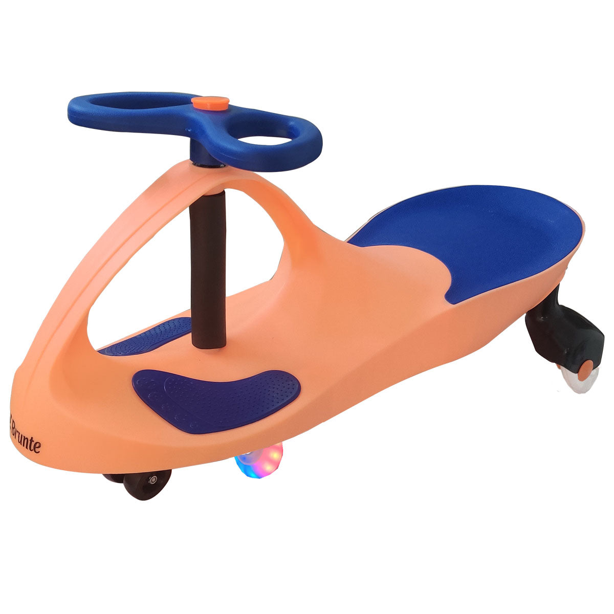 Brunte Kids Rideon Swing Car Magic car with LED wheels Peach Blue