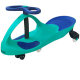 Brunte Kids Rideon Swing Car Magic car with LED wheels Green blue