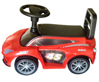 Brunte Ride on Car for Kids with Music with Horn Steering Push Car for Baby with Backrest Under Seat Storage Ride on for Kids 1 to 3 Years Red