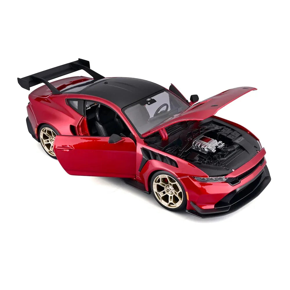 Maisto 2025 Ford Mustang GTD diecast miniature 1/18 model car Red