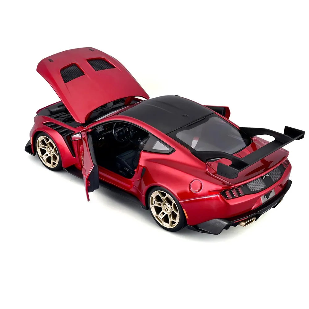 Maisto 2025 Ford Mustang GTD diecast miniature 1/18 model car Red