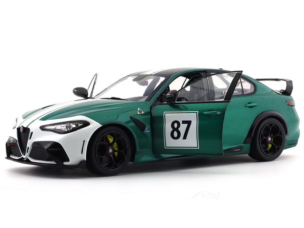 Solido 2021 Alfa Romeo Giulia GTA number 87 Hommage Nurburgring 1/18 scale diecast model car