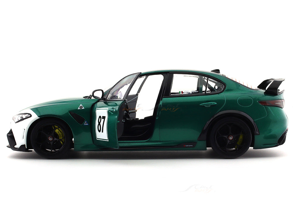 Solido 2021 Alfa Romeo Giulia GTA number 87 Hommage Nurburgring 1/18 scale diecast model car