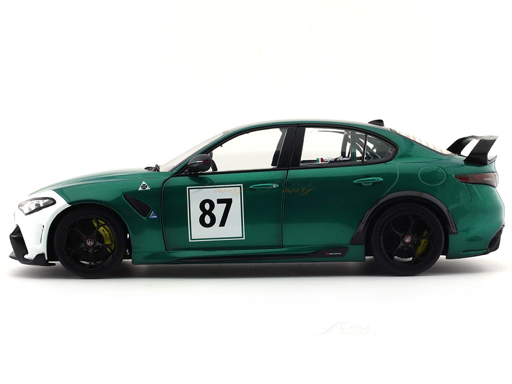 Solido 2021 Alfa Romeo Giulia GTA number 87 Hommage Nurburgring 1/18 scale diecast model car