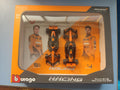 Bburago 2024 McLaren Miami Racing Team twin cars by Lando Norris and Oscar piastri, 1/43 scale miniature cars MCL38 formula 1 car