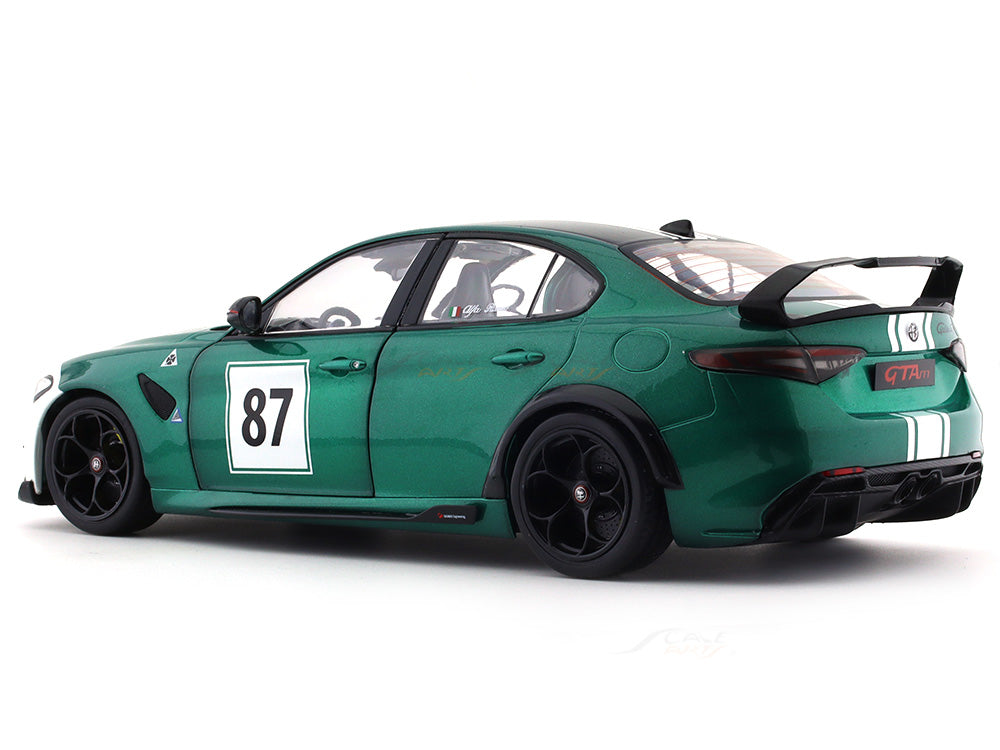 Solido 2021 Alfa Romeo Giulia GTA number 87 Hommage Nurburgring 1/18 scale diecast model car