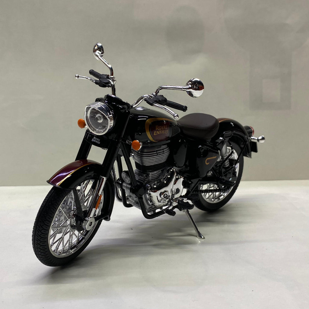 Royal Enfield Classic 350 Halycon Black colour scale 1/12 by Maisto