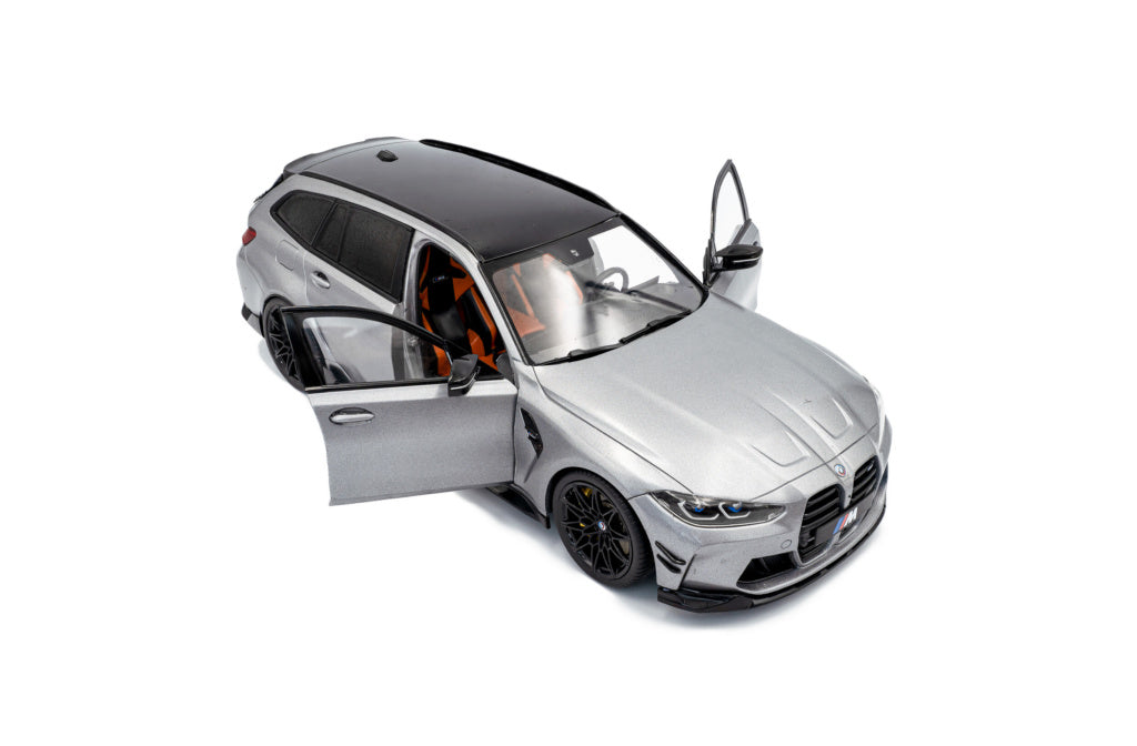 Solido 2024 BMW M3 Touring Performance Silver Grey 1/18 scale diecast model car