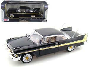 Motor Max 1:18 1958 Plymouth Fury without paper box but with the plate and frame