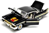 Motor Max 1:18 1958 Plymouth Fury without paper box but with the plate and frame