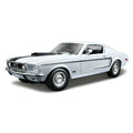 Maisto 1968 Ford Mustang GT Cobra Jet 1/18 White - Hobbytoys