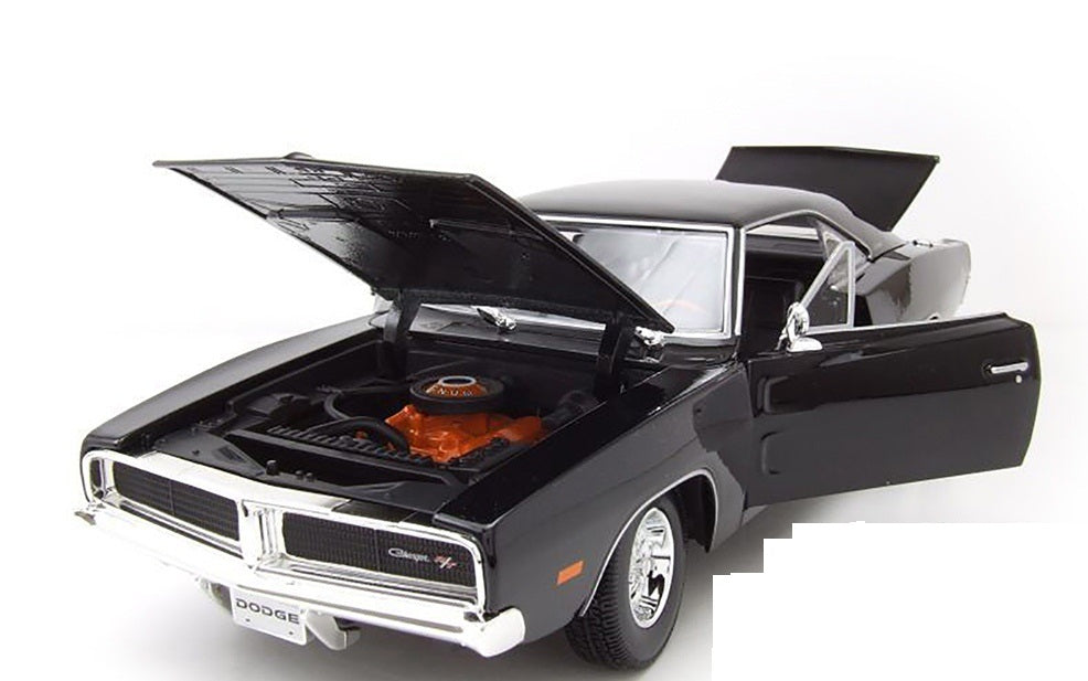 Maisto 1969 Dodge Charger R/T 1/18 Black – Hobbytoys.co