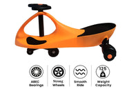 Brunte Kids Swing Cars Magic car Swing Cars for Kids | Ride on Car for Kids Push Ride on Toy Kids Car Orange