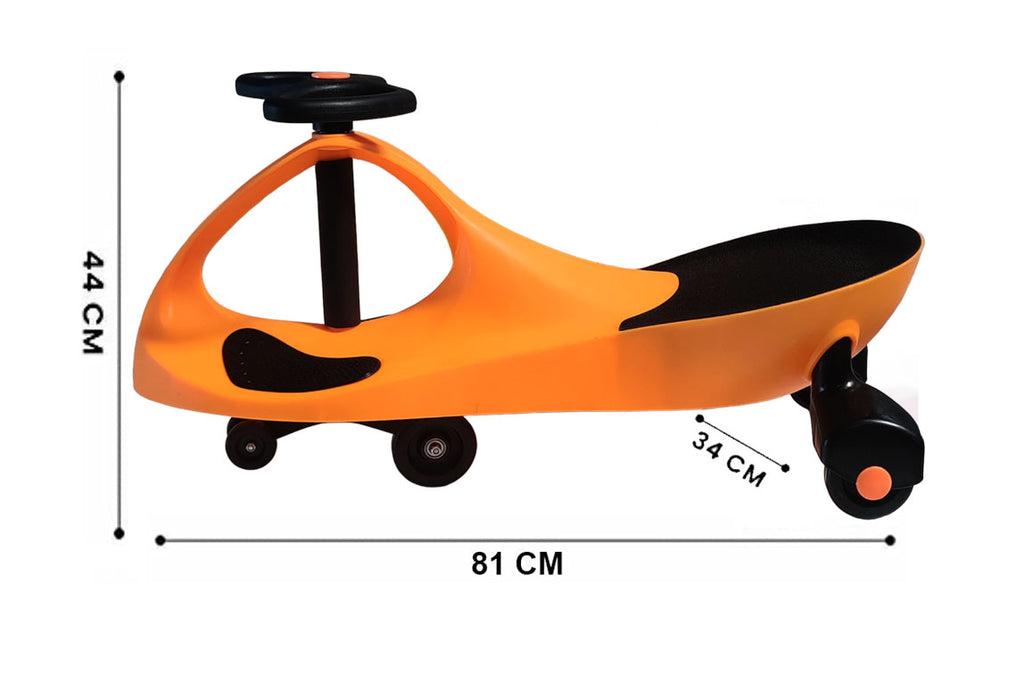 Brunte Kids Swing Cars Magic car Swing Cars for Kids | Ride on Car for Kids Push Ride on Toy Kids Car Orange