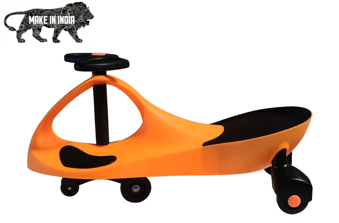 Brunte Kids Swing Cars Magic car Swing Cars for Kids | Ride on Car for Kids Push Ride on Toy Kids Car Orange