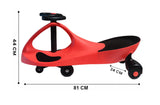 Brunte Kids Swing Cars Magic car Swing Cars for Kids | Ride on Car for Kids Push Ride on Toy Kids Car Red