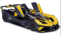 Bburago Bugatti Bolide W16 8.0 Yellow black year 2020 1/18