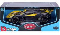 Bburago Bugatti Bolide W16 8.0 Yellow black year 2020 1/18